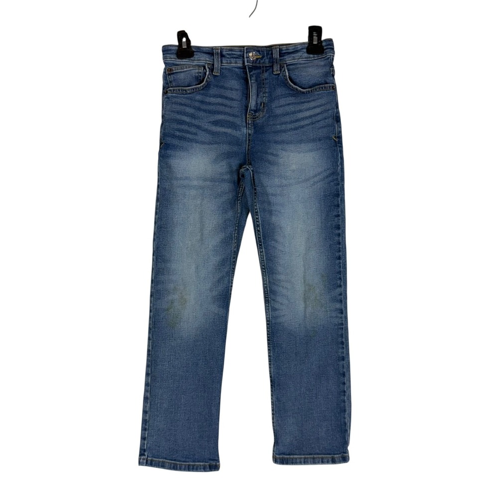 Cat & Jack Jeans Kids 12 Blue Medium Wash Straight Stretch Denim Casual School